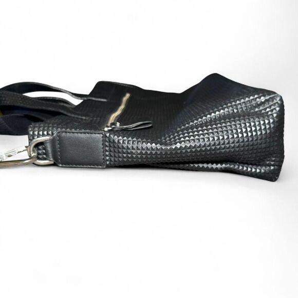 Police Brand Black Brief Case Laptop Bag with Crossbody Strap and Top Handles - Picture 5 of 8